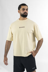 Built for Motion Oversized Tee - Beige