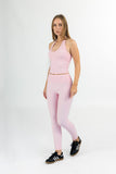 High Waist Leggings - Sakura Pink