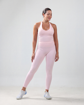 Contour Halter Top - Sakura Pink