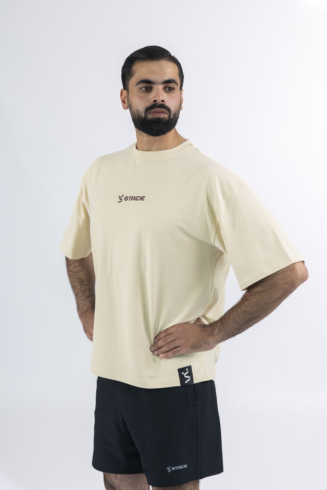 Built for Motion Oversized Tee - Beige