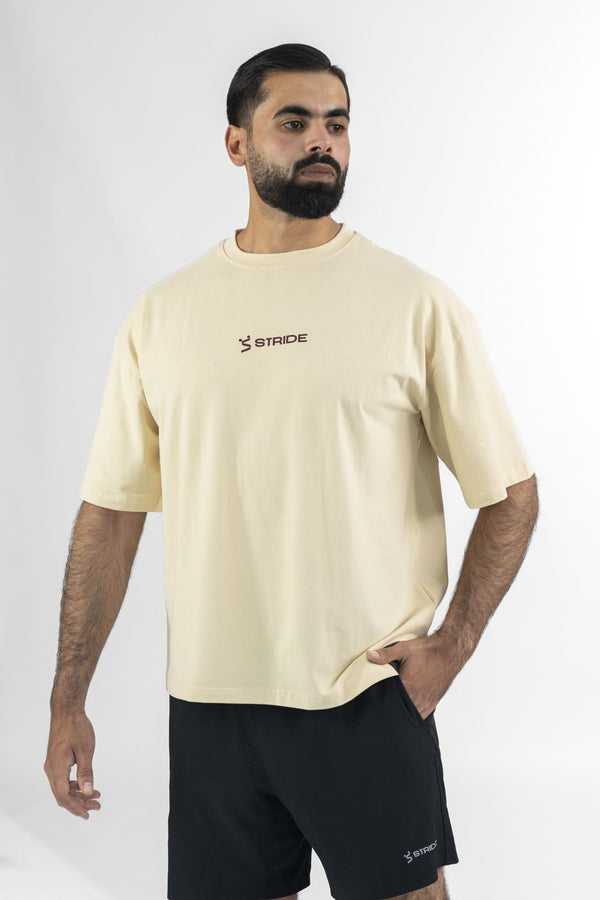 Built for Motion Oversized Tee - Beige