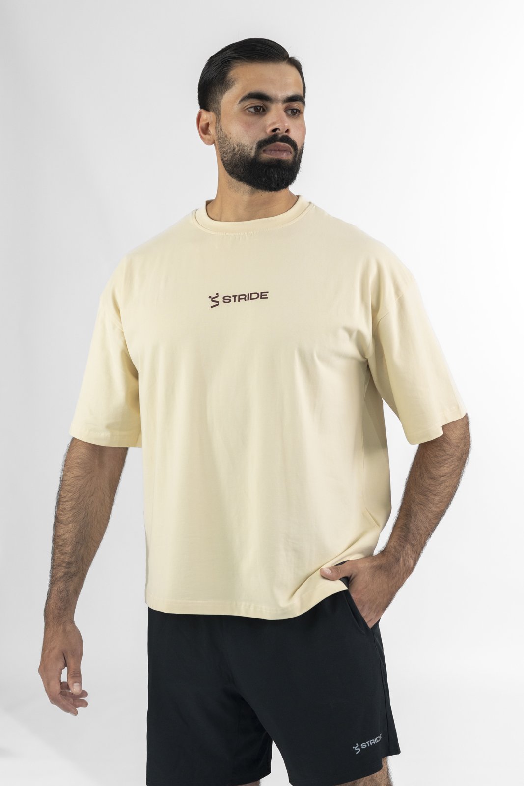 Built for Motion Oversized Tee - Beige