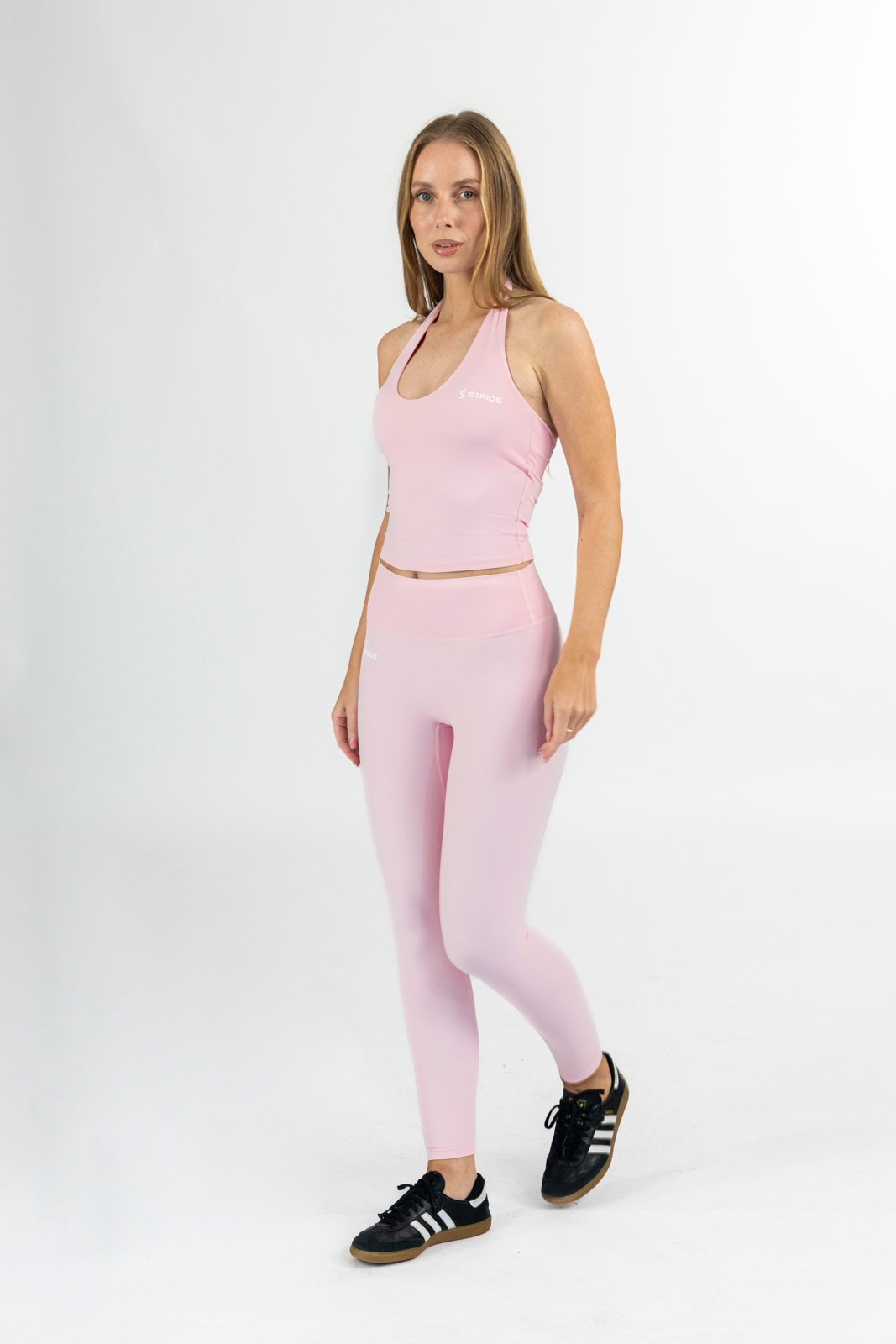 High Waist Leggings - Sakura Pink