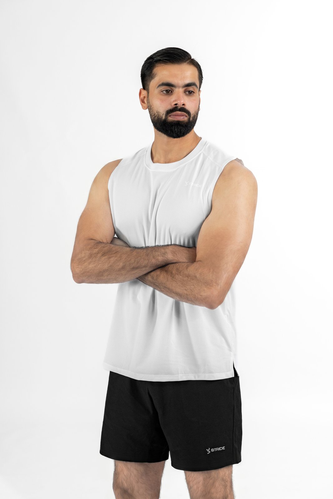 Stride Tank Top - Swan White