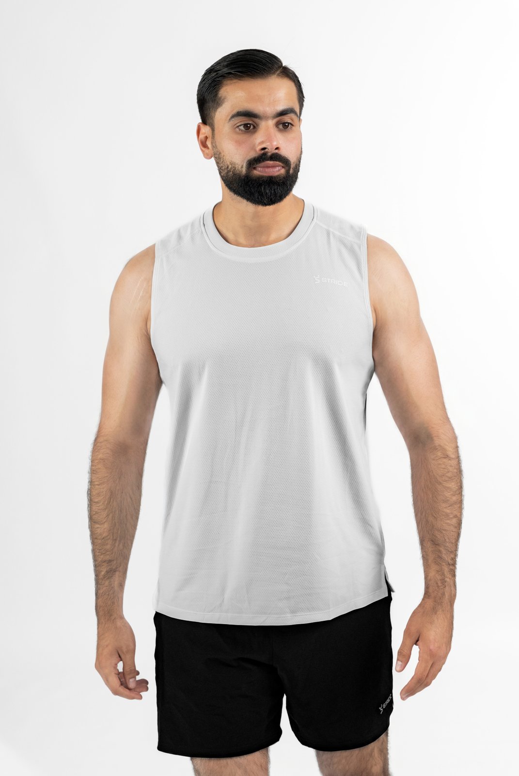 Stride Tank Top - Swan White