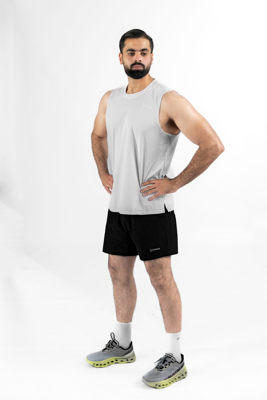 Stride Tank Top - Swan White