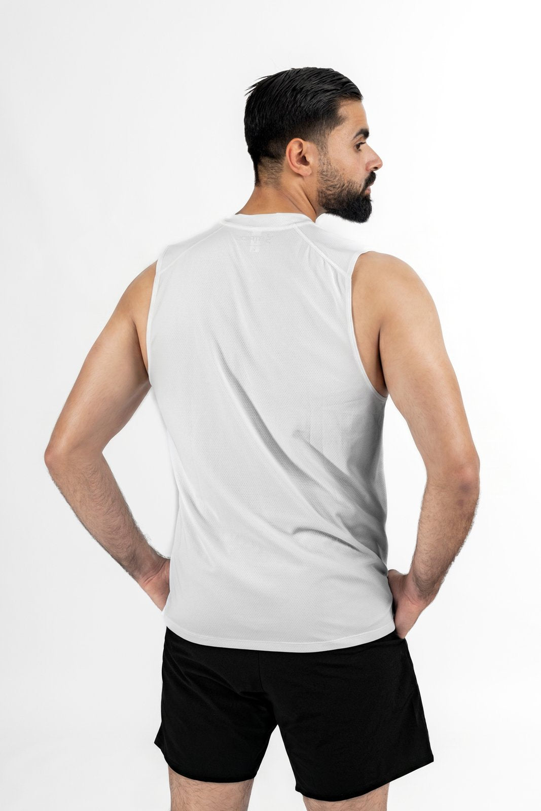 Stride Tank Top - Swan White