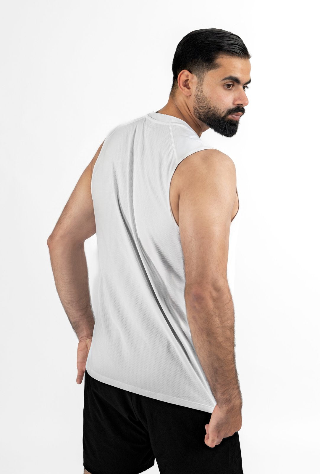 Stride Tank Top - Swan White