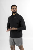 Half-Zip Overjacket - Black