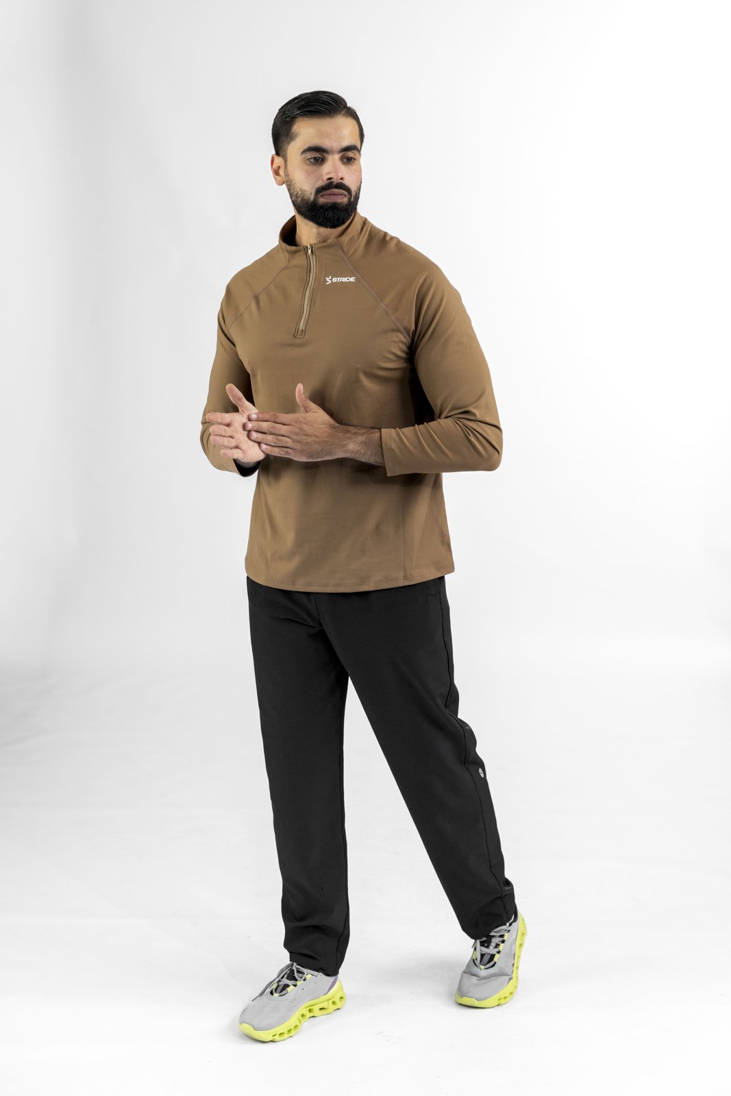 Half-Zip Overjacket - Khaki