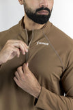 Half-Zip Overjacket - Khaki