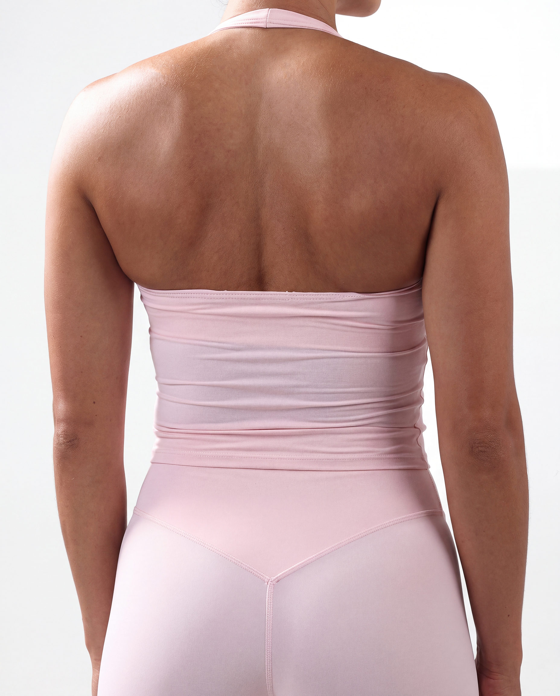 Contour Halter Top - Sakura Pink