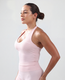 Contour Halter Top - Sakura Pink