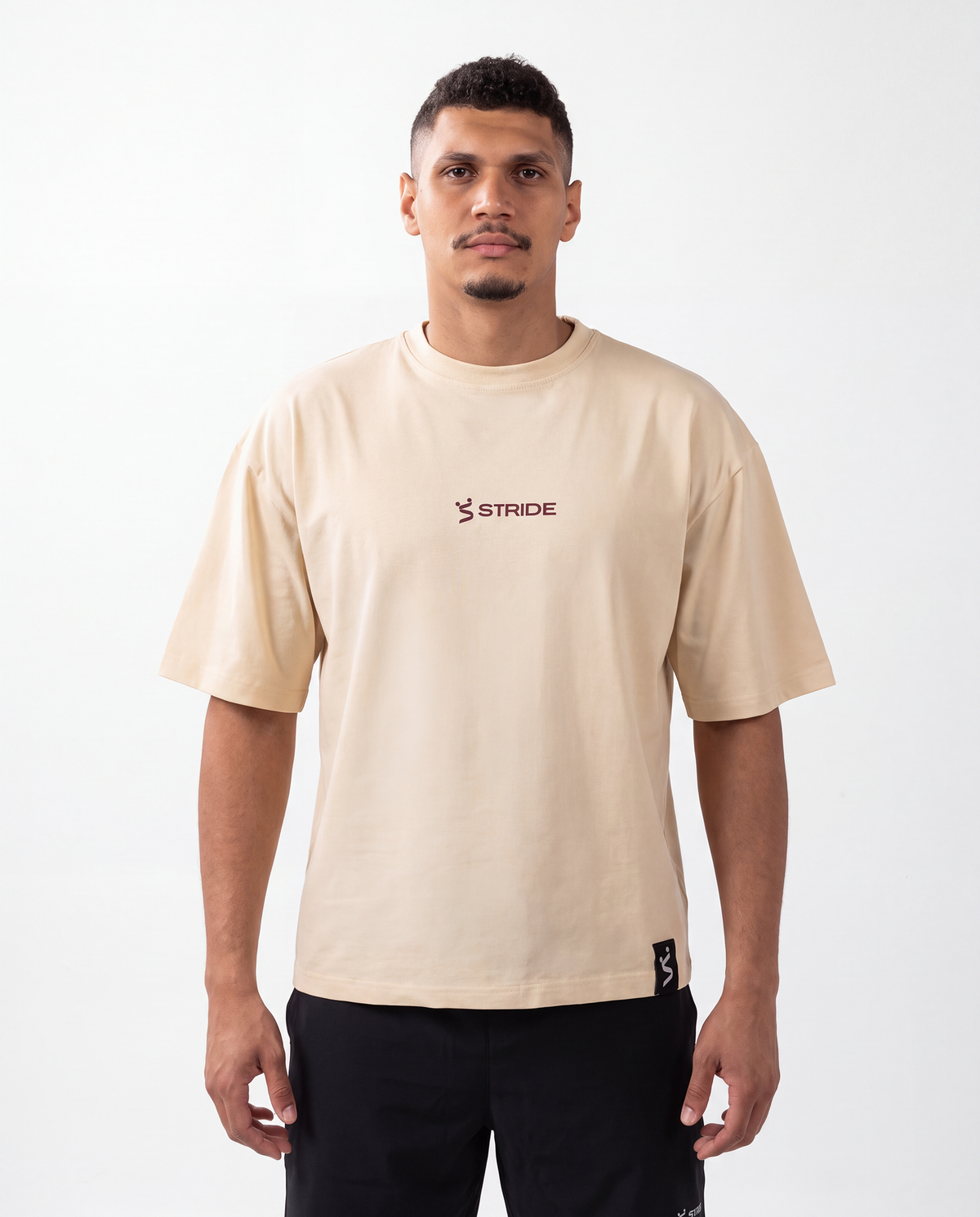 Form Built for Motion Graphic Tee - Beige