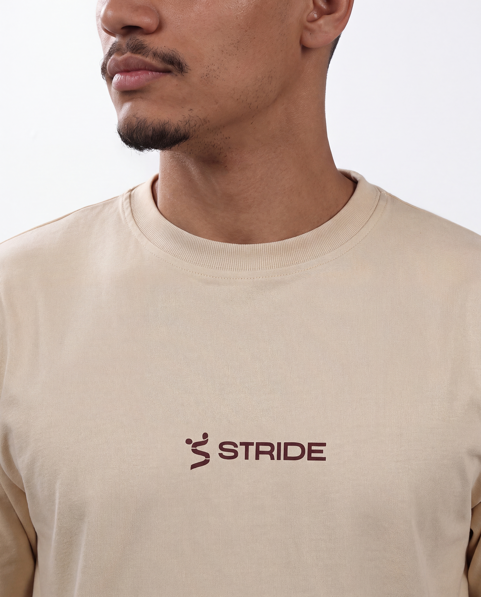 Form Built for Motion Graphic Tee - Beige