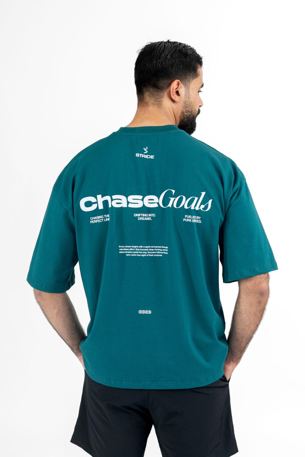Chase Goals Oversized Tee - Dark Green